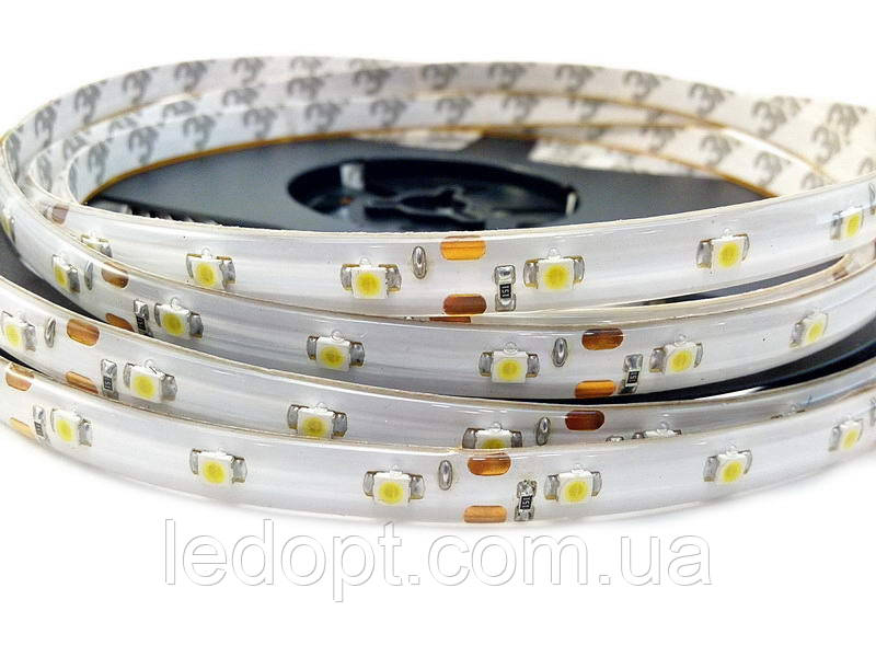Світлодіодна стрічка SMD3528 4,8 W 60 LED/m IP 65 в силіконі теплий білий 2700-3000к