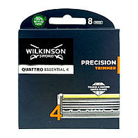 Сменные кассеты Wilkinson Sword Quattro Essential Precision Trimmer 8 шт W00313