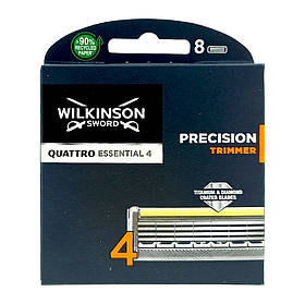 Змінні касети Wilkinson Sword Quattro Essential Precision Trimmer 8 шт W00313