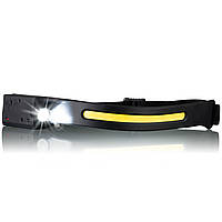 Ліхтар налобний National Geographic Iluminos Stripe 300 lm + 90 Lm USB Rechargeable (9082600) 930158