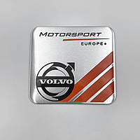 Металлический шильдик эмблема VOLVO Motorsport (Вольво) Квадратный