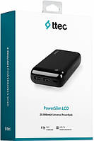 Power Bank 20000 mAh TTEC PowerSlim LCD Black (2BB184S) Внешний аккумулятор (павербанк / повербанк)