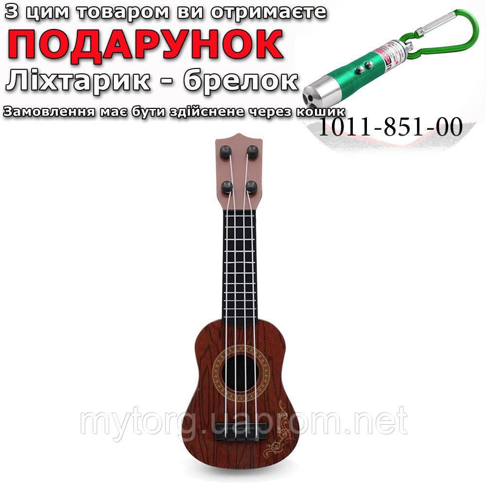 Укулеле Мини гитара на 4 струны 25 см Темно коричневый, цена 523.50 грн ...