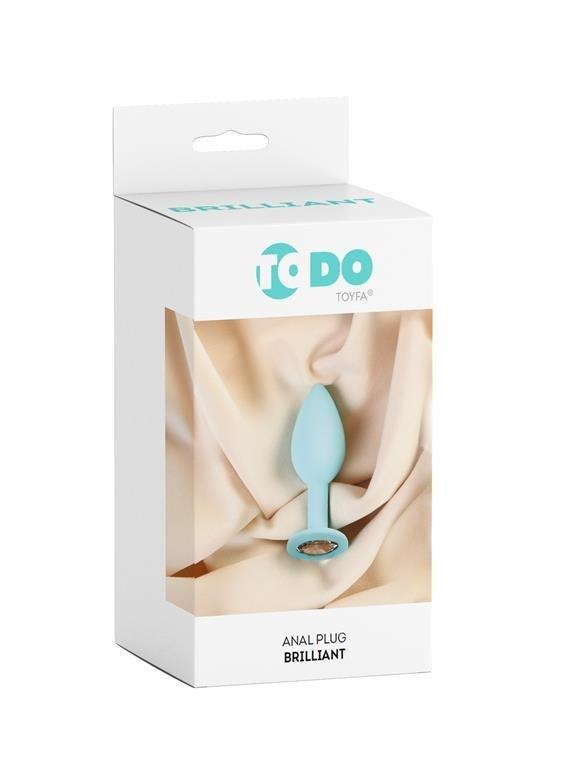 Анальний страз ToDo by Toyfa Brilliant, силікон, м'ятного кольору, фото 1