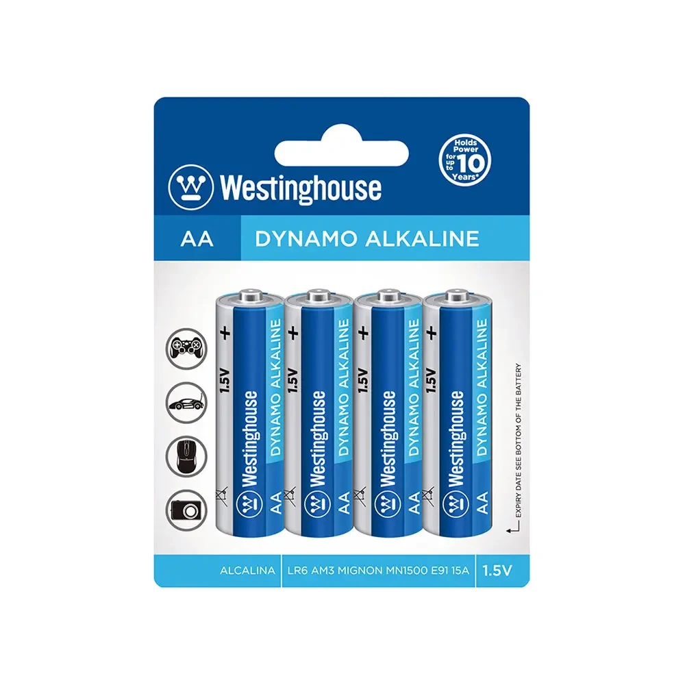 Батарейки лужні АА Westinghouse Dynamo Alkaline AA LR6 889554000014