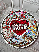 Подарочный круглы бокс для любимой - 101 причина "Почему я тебя люблю" - Подарок для любимой к 14 февраля