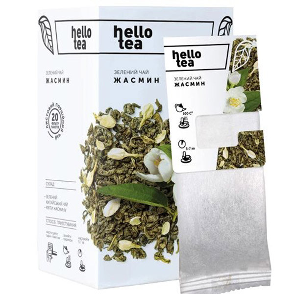 Чай зелений Hello tea "Жасмин", фото 1