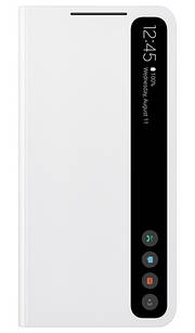Оригінальний чохол Samsung Clear View Cover White для Galaxy S21 FE 5G SM-G990