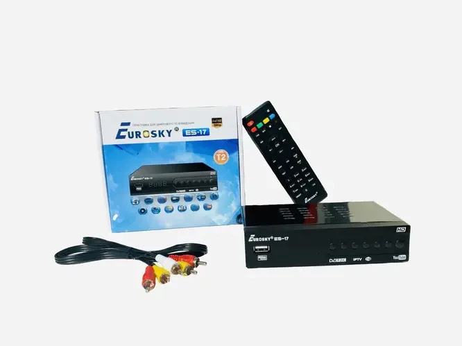 Eurosky ES-17 цифровой эфирный DVB-T2 ресивер - фото 1 - id-p1735020859