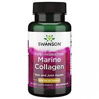 Swanson Type I Hydrolyzed Marine Collagen Peptides 400 mg 60 Caps