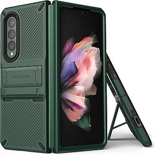 Чохол VRS Design QuickStand Pro Dark Green для Samsung Galaxy Z Fold 3