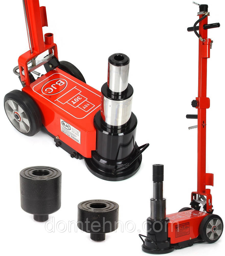 Пневмогідравлічний домкат на 30 тонн Mar-Pol M80391 BJC / Вантажний домкрат