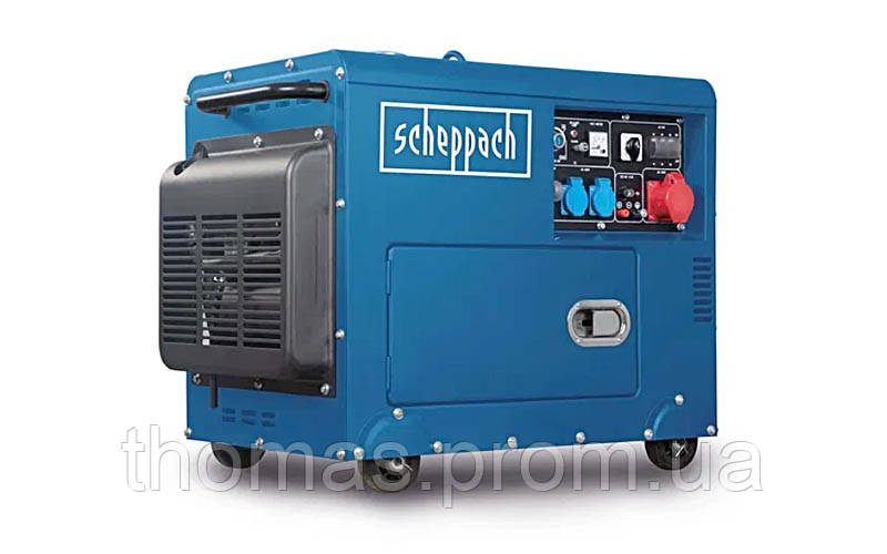 Дизельний генератор SG5200D Scheppach 5 кВт ( 5906222903) 7,7hp / 5000W