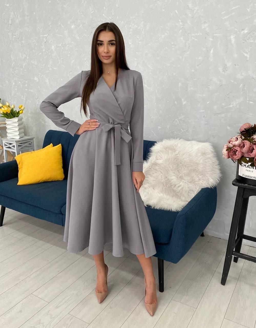 Женские Базовое Миди Платье на Запах — Купить Недорого на Bigl.ua ...