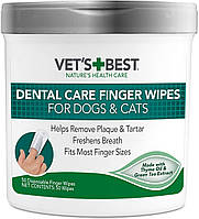 Салфетки для ухода за полостью рта Vet's Best Dental Care Finger Wipes для собак 50шт (vb00001)