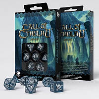 Набір дайсів Call of Cthulhu Dice Set Abyssal & White