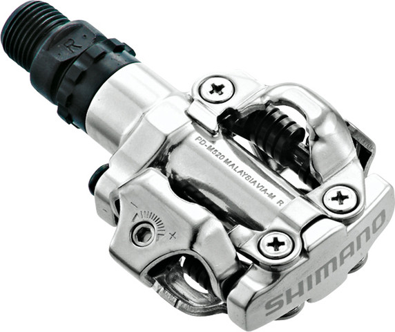 Контактні педалі Shimano PD-M520 сріблясті