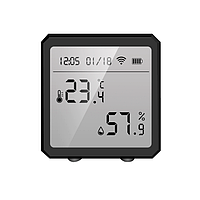 WiFi термометр Датчик температури та вологості Tuya Wi-Fi Temperature & Humidity Sensor Black