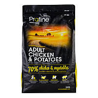 Корм сухий для збалансованого харчування Profine Adult Chicken Профайн для дорослих собак з куркою 3 кг., фото 6