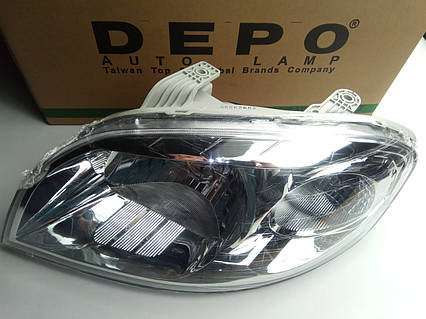 Фара в зборі Aveo T250, DEPO (235-1104L-LD-EM) ліва (96650521)