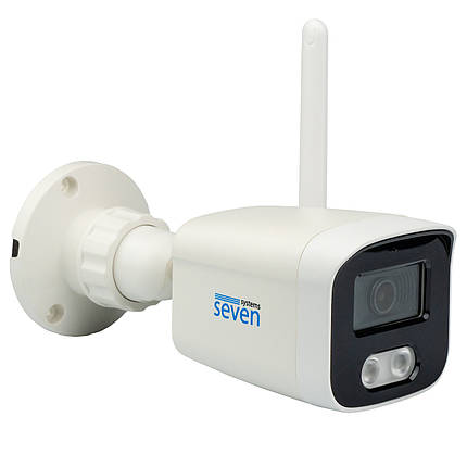 IP-відеокамера 4 Мп Wi-Fi вулична SEVEN IP-7224AW 2,8 мм, фото 1