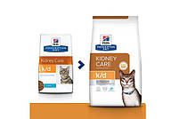 Корм Hills для котів із захворюваннями нирок Prescription Diet Feline K/D з тунцем 1,5 кг корм дієта для котів, фото 3