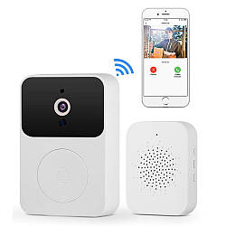 Бездротовий домофон з камерою та WIFI Doorbell X9 / Розумний дверний відеодзвінок для дому / Акумуляторний домофон