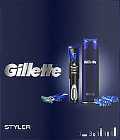 Подарочный набор Gillette Fusion5 ProGlide Styler + гель для бритья (срок до 05.23)