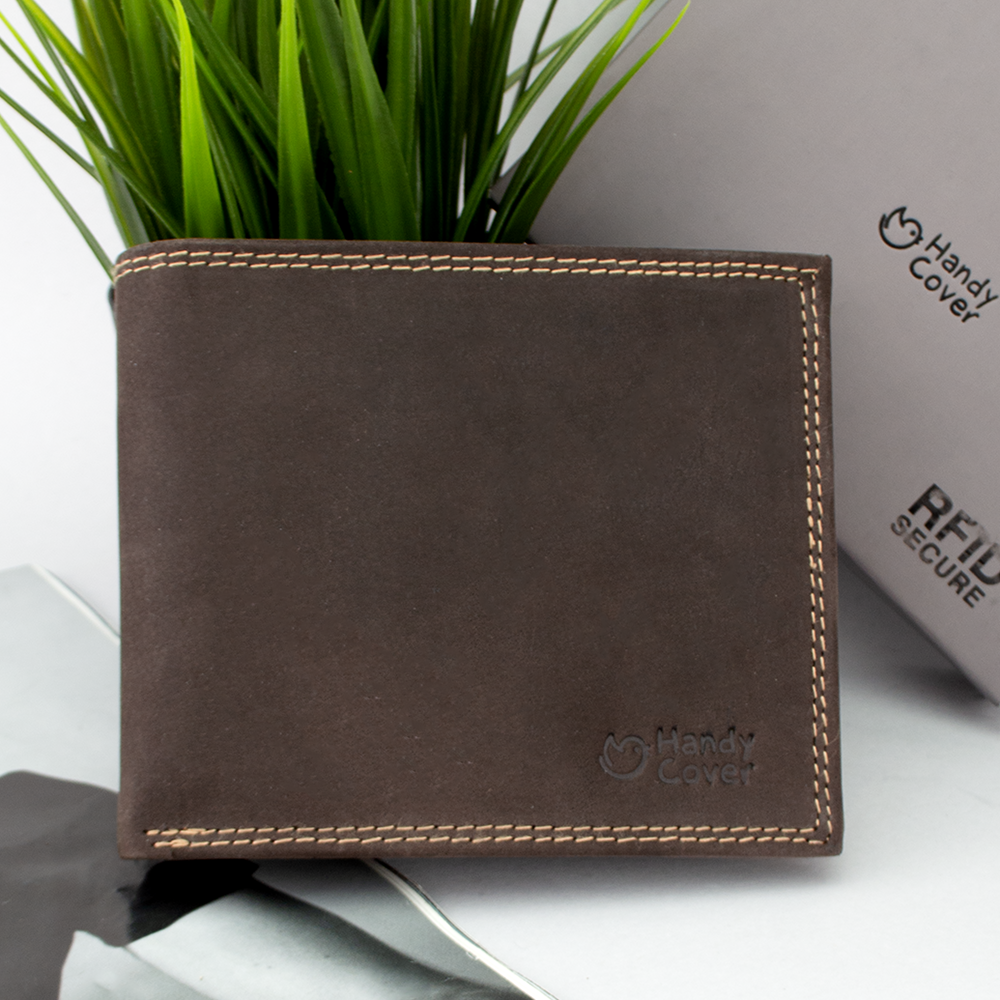 Гаманець чоловічий шкіряний Handycover N992-CHM коричневий без застібки