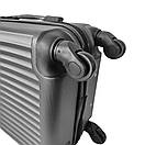 Комплект дорожніх валіз 3шт Набір пластикових валіз FLY 2062 ABS пластик 4-колеса 3шт L/M/S М'ята, фото 6