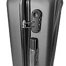 Комплект дорожніх валіз 3шт Набір пластикових валіз FLY 2062 ABS пластик 4-колеса 3шт L/M/S М'ята, фото 7