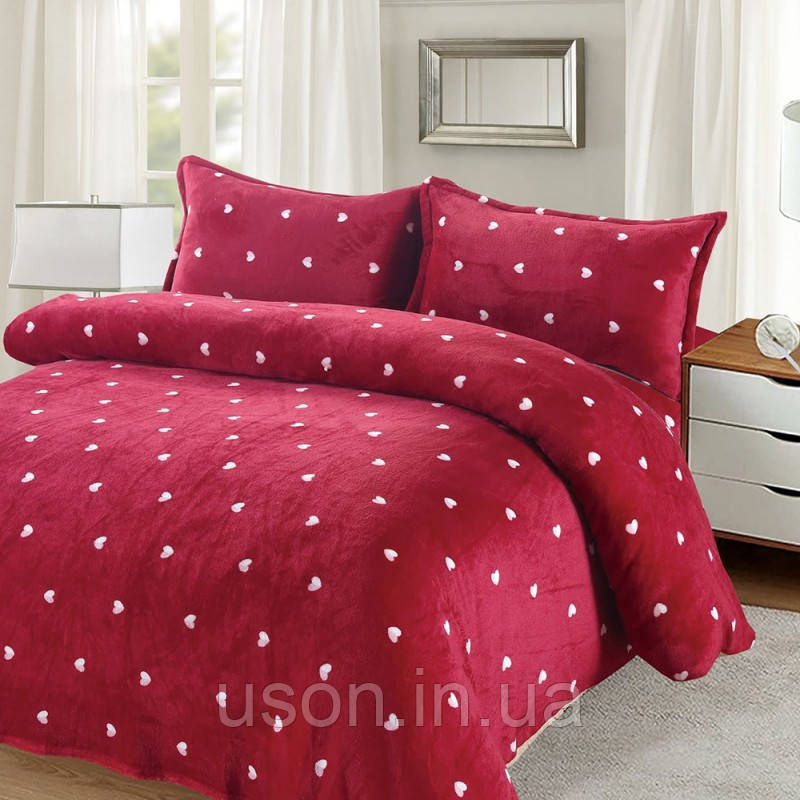 Постільна білизна з велюру TM Prestij Textile євро розмір VELOOR BED LINEN, фото 1