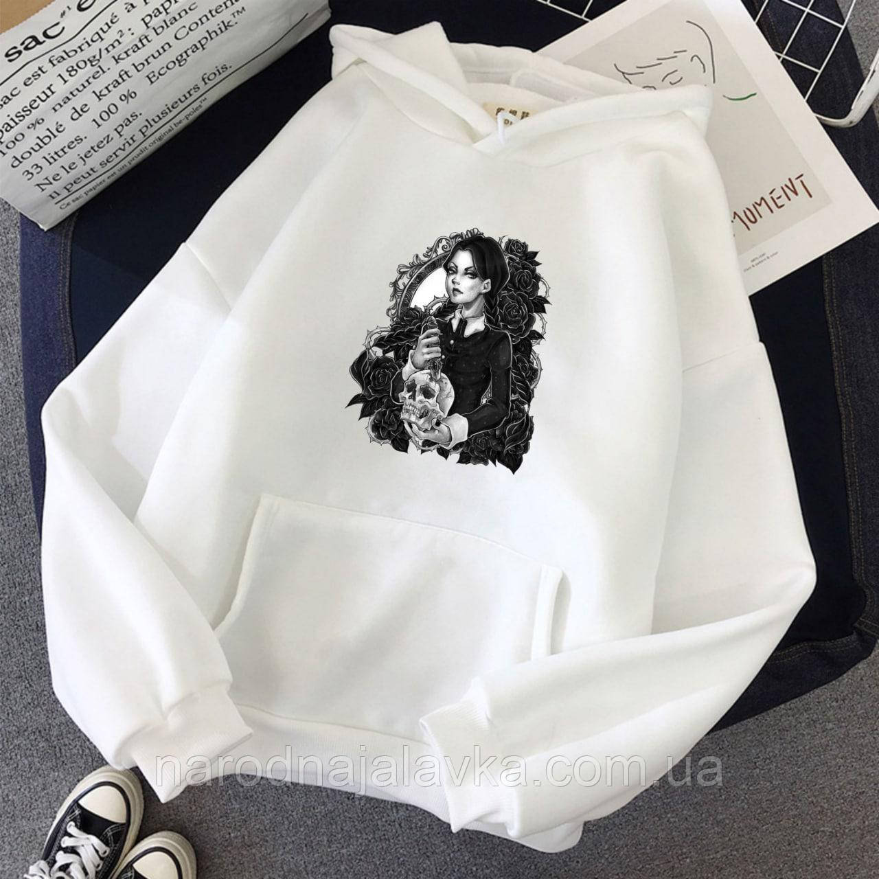 Толстовка Wednesday Венздей. Худі На будь-який вік. Тренд сезону.