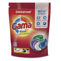 Капсули для прання універсальні 4в1 Gama , 60 капсул