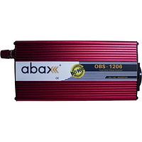 Преобразователь напряжения (чистый синус) ABAX OBS-1206 с правильной синусоидой, 1200 W (600 W), 12/220V