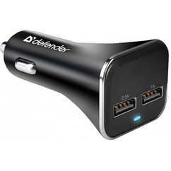 Автомобільний зарядний пристрій DEFENDER (83597) UCA-31 2xUSB, 5V / 3.1A