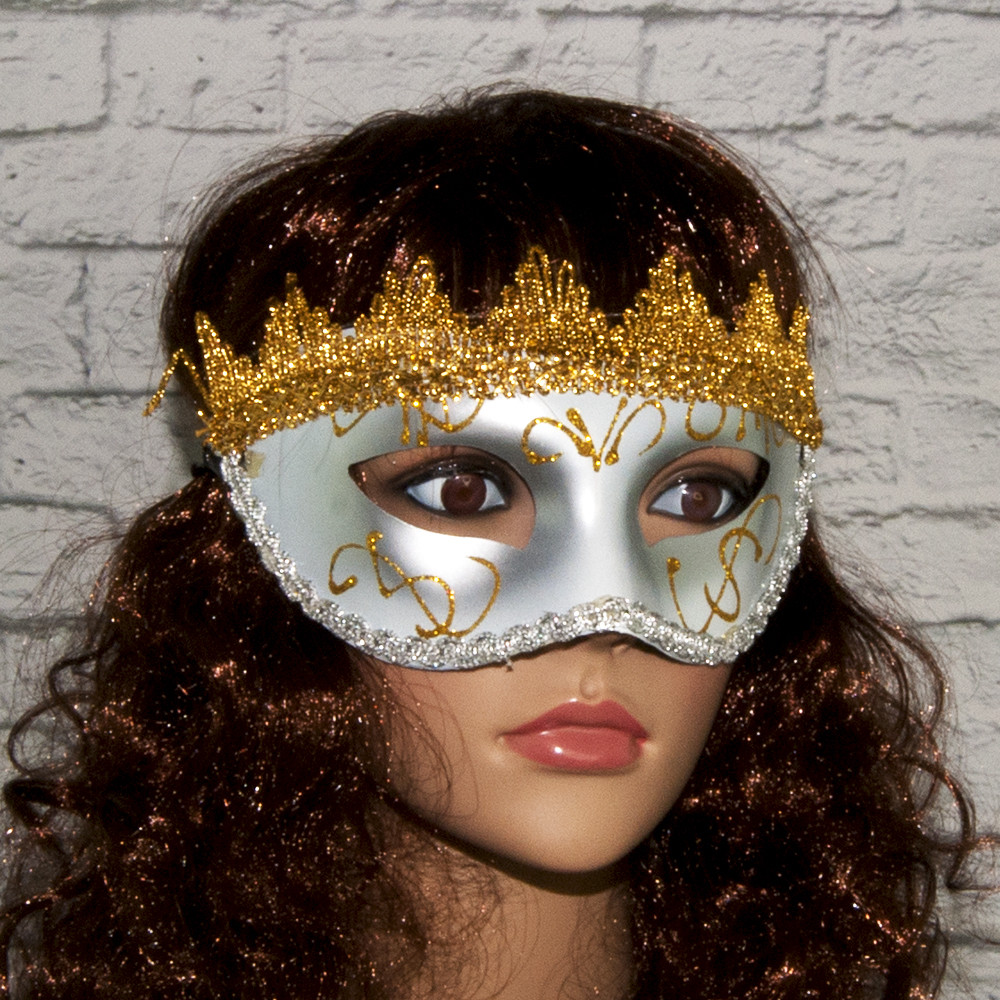 Венеціанська маска Вероніка срібна