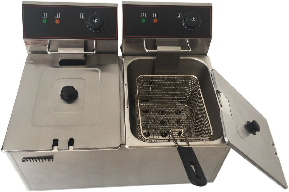 Фритюрниця професійна 2х4 л Airhot EF4+4, фото 1