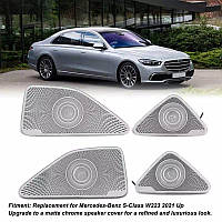 Набір декоративних накладок на динаміки дверей для Mercedes-Benz S-Class W223