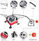Газова туристична плитка з п'єзо та безпечним з'єднанням + чохол + 4 балони газу, фото 7