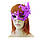 Венеціанська маска Батерфлай малинова, фото 2