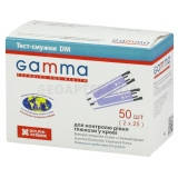 Тест-смужки DM для контролю рівня глюкози у крові №50(25х2) (GAMMA)