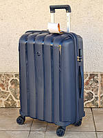 Средний чемодан ударопрочный из полипропилена MCS V305 M DARK BLUE