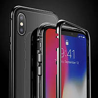 Металлический чехол iPhone XS Max магнитный