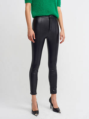 Легінси жіночі з екшокіри чорні 70377 (2000000090962)