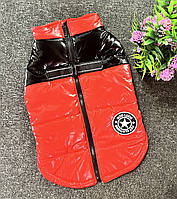 Жилет зимний размер 3XL (длинна 42/64 объем) подкладка флис утепленный цвета красного для собак