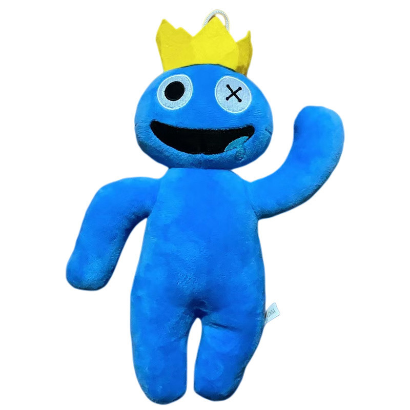 М'яка іграшка Райдужний друг Синій з усмішкою 28 см Роблокс Blue Rainbow Friends Roblox