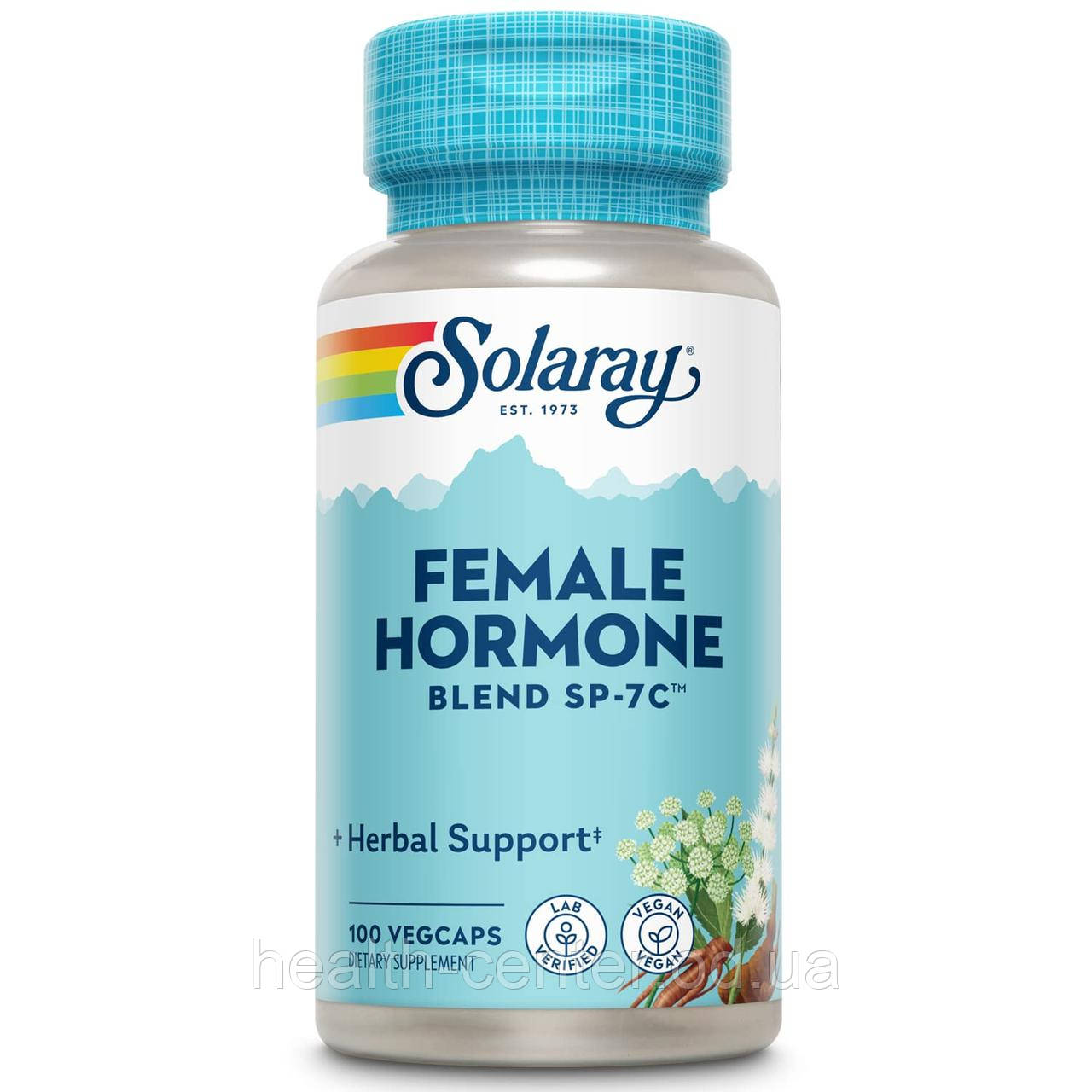 Поддержка женских гормонов Female Hormone Blend 100 капс нормализация гормонального фона женщин Solaray USA - фото 1 - id-p395233634