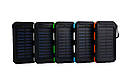 Power Bank Solar ES1600 павербанк + ліхтарик + компас із сонячною панеллю 16000 mAh Вологозахищений (код: ES16000), фото 5