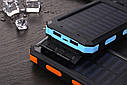 Power Bank Solar ES1600 павербанк + ліхтарик + компас із сонячною панеллю 16000 mAh Вологозахищений (код: ES16000), фото 10
